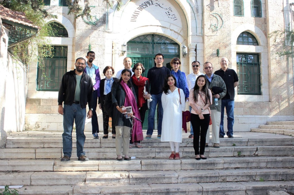 The Ansaris have been gracious hosts to many Indian journalists. Seen in this picture, among other journalists is Suhasini Haider of The Hindu. (Photo Courtesy: Facebook/The Indian Hospice)