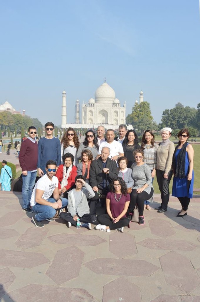 The Ansaris on a visit to India. (Photo Courtesy: Facebook/The Indian Hospice)